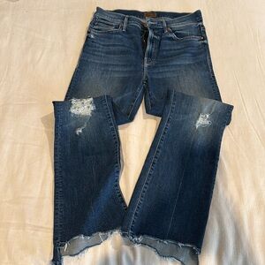 Mother Insider Crop Step Chew size 29 jeans in Color Dancing on Coals